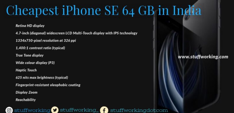 Cheapest iPhone SE 64 GB in India