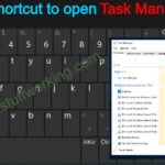 keyboard shortcut for Task Manager
