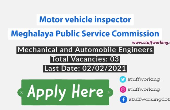 Motor vehicle inspector Job for Mechanical Engineer